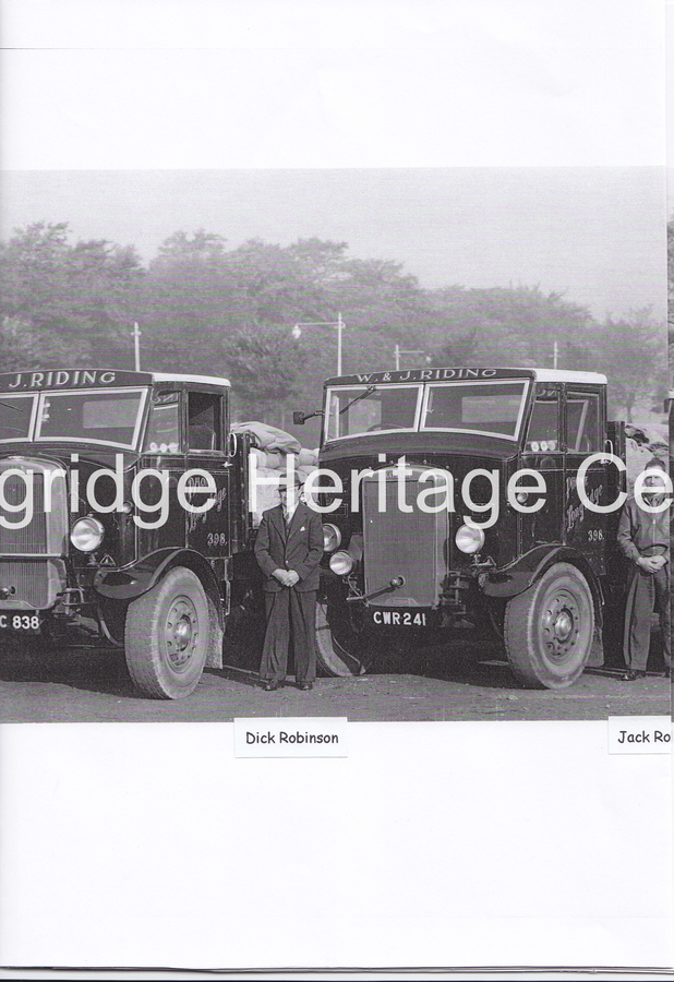 251D - Riding's Lorries - A lineup photographed at Deepdale - 1948